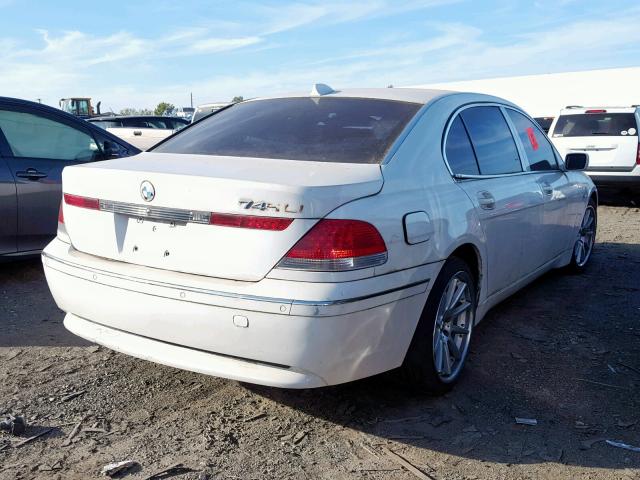 WBAGN63424DS46416 - 2004 BMW 745 LI WHITE photo 4