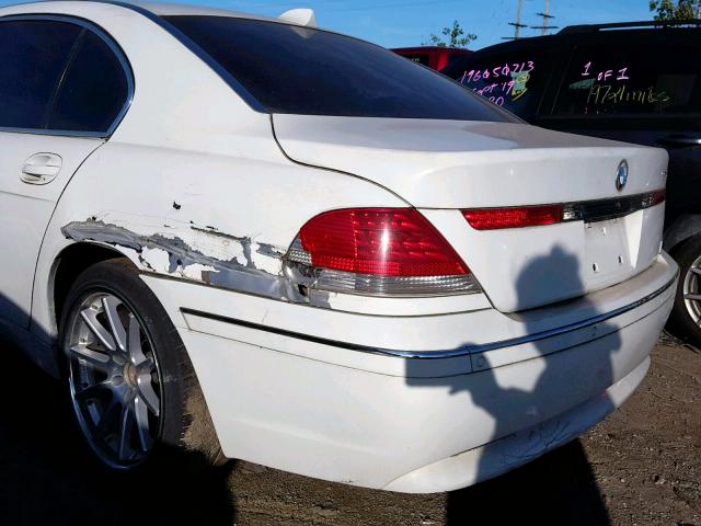 WBAGN63424DS46416 - 2004 BMW 745 LI WHITE photo 9