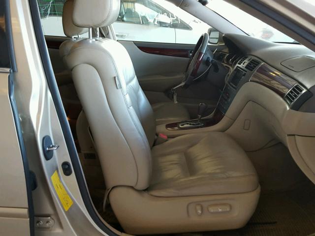 JTHBA30G445038892 - 2004 LEXUS ES 330 GOLD photo 5