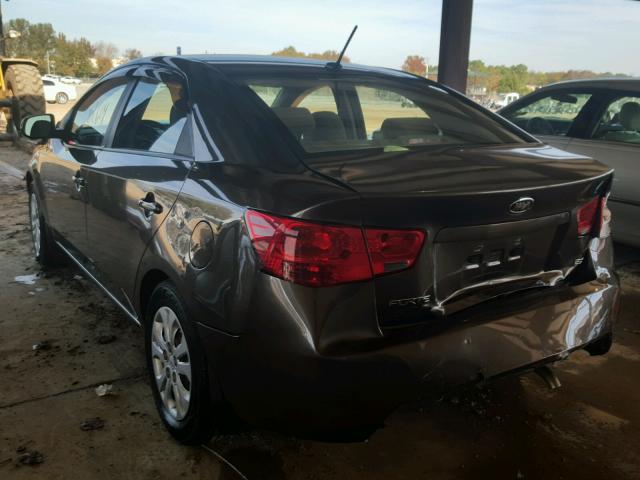 KNAFU4A23D5655135 - 2013 KIA FORTE EX BROWN photo 3