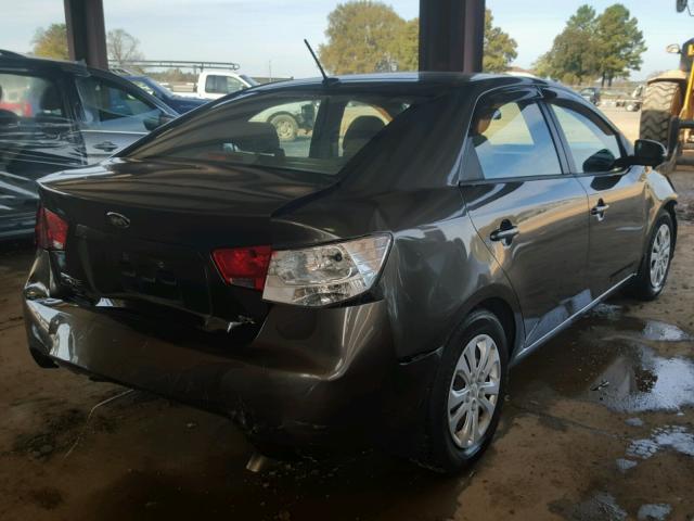 KNAFU4A23D5655135 - 2013 KIA FORTE EX BROWN photo 4