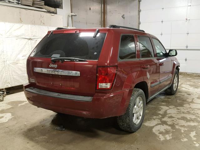 1J8GR48K67C513482 - 2007 JEEP GRAND CHER MAROON photo 4