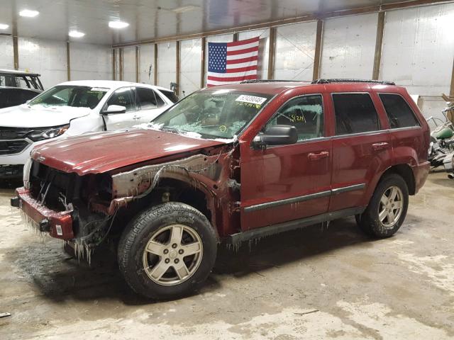 1J8GR48K67C513482 - 2007 JEEP GRAND CHER MAROON photo 9