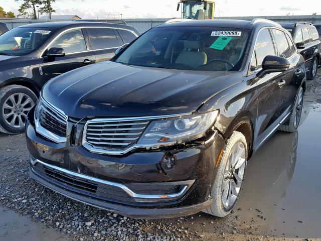 2LMPJ6LRXHBL43675 - 2017 LINCOLN MKX RESERV BLACK photo 2