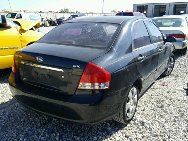 KNAFE221395596876 - 2009 KIA SPECTRA EX BLACK photo 4