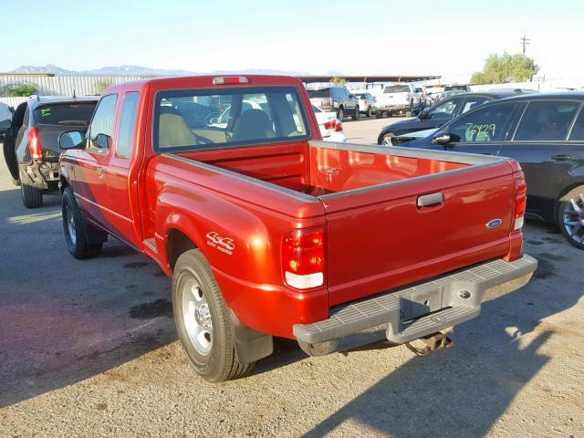 1FTZR15X0YTB38186 - 2000 FORD RANGER SUP RED photo 3