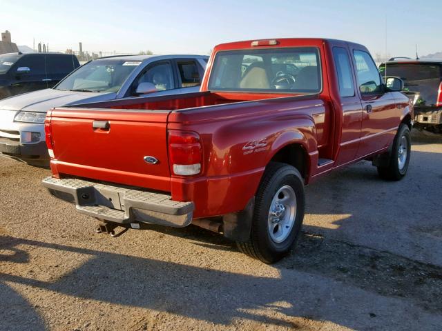 1FTZR15X0YTB38186 - 2000 FORD RANGER SUP RED photo 4