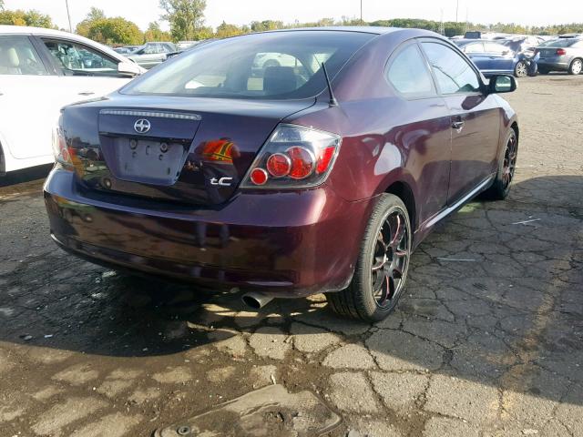 JTKDE3B75A0319340 - 2010 TOYOTA SCION TC 勃艮第红 照片 4
