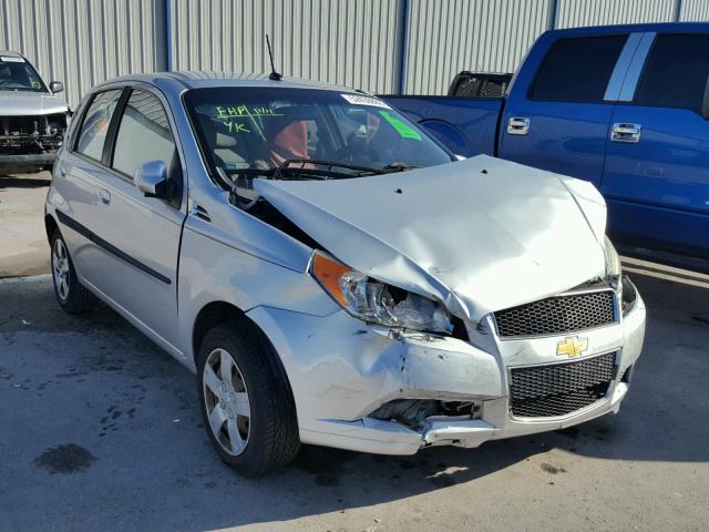 KL1TD6DE0BB180475 - 2011 CHEVROLET AVEO LS SILVER photo 1