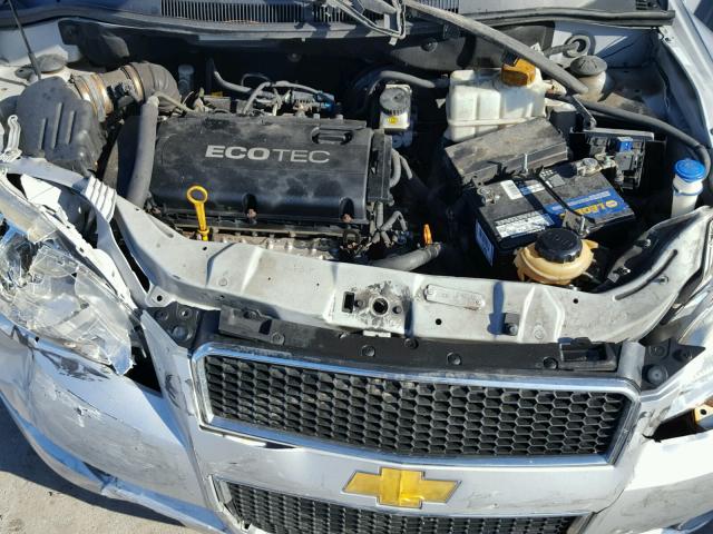 KL1TD6DE0BB180475 - 2011 CHEVROLET AVEO LS SILVER photo 7