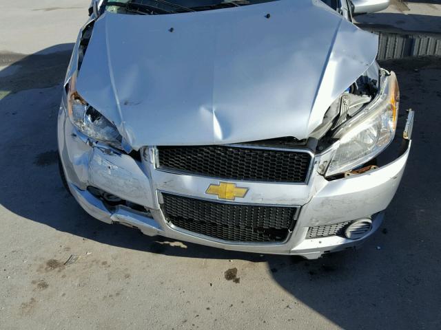 KL1TD6DE0BB180475 - 2011 CHEVROLET AVEO LS SILVER photo 9