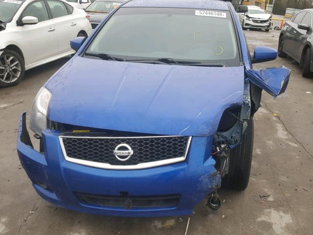 3N1AB6AP2AL714992 - 2010 NISSAN SENTRA 2.0 BLUE photo 9