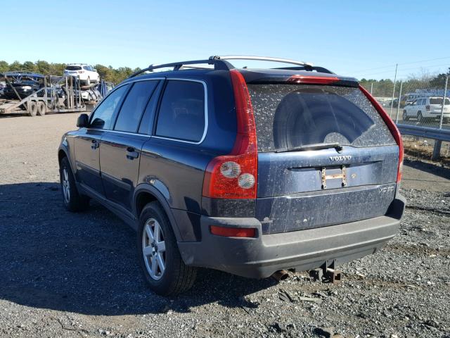 YV1CM91H941064610 - 2004 VOLVO XC90 T6 BLUE photo 3