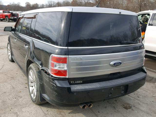 2FMDK53C89BA06439 - 2009 FORD FLEX LIMIT BLACK photo 3