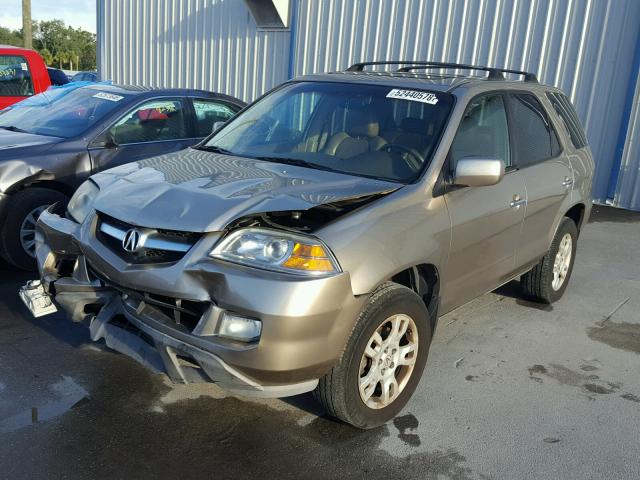 2HNYD18655H557196 - 2005 ACURA MDX TOURIN GOLD photo 2