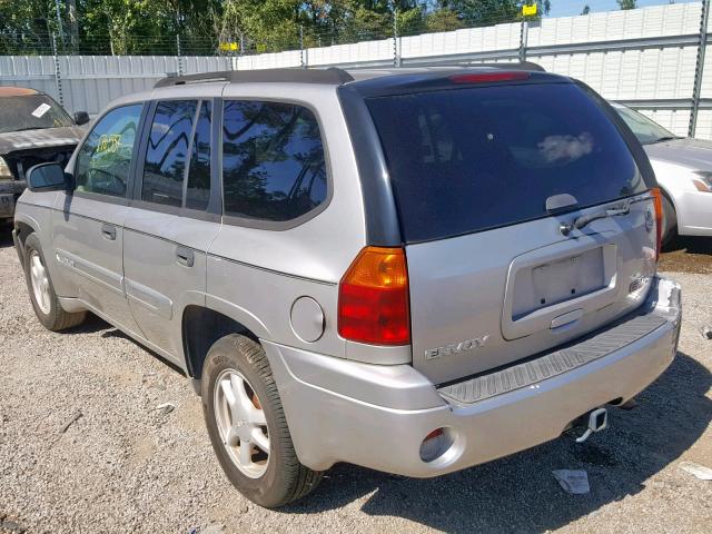 1GKDT13S442263182 - 2004 GMC ENVOY SILVER photo 3