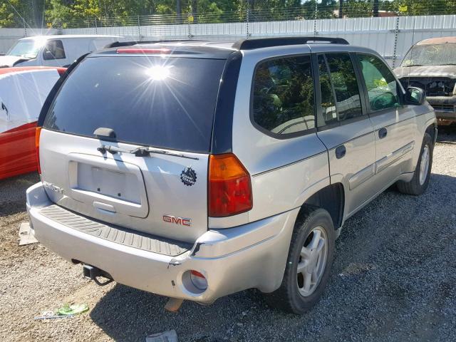 1GKDT13S442263182 - 2004 GMC ENVOY SILVER photo 4