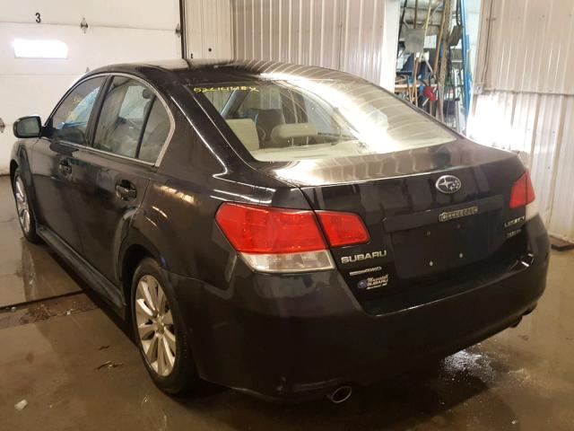 4S3BMEL64A2215655 - 2010 SUBARU LEGACY 3.6 BLACK photo 3