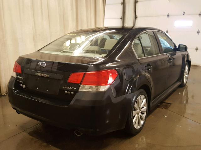 4S3BMEL64A2215655 - 2010 SUBARU LEGACY 3.6 BLACK photo 4