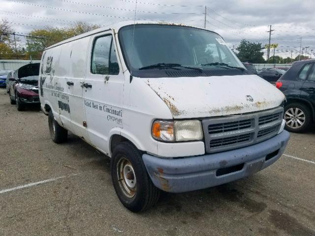 2B7HB21X9TK183356 - 1996 DODGE RAM VAN B2 WHITE photo 1