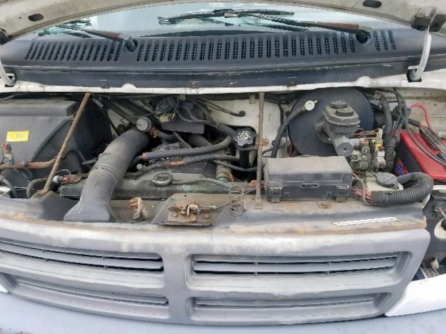 2B7HB21X9TK183356 - 1996 DODGE RAM VAN B2 WHITE photo 7