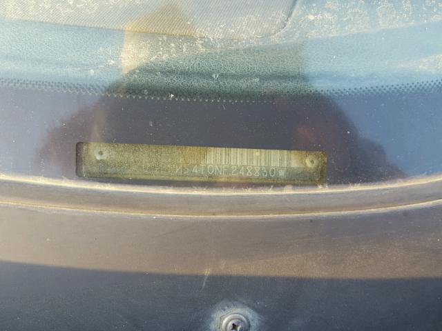 1G2WH54T0NF248830 - 1992 PONTIAC GRAND PRIX CHARCOAL photo 10