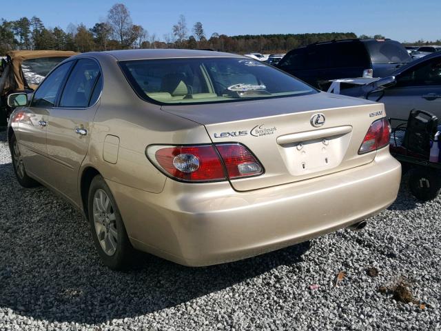 JTHBF30G230140186 - 2003 LEXUS ES 300 GOLD photo 3