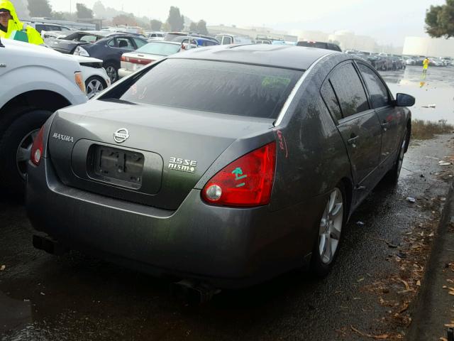 1N4BA41E25C871646 - 2005 NISSAN MAXIMA SE GRAY photo 4