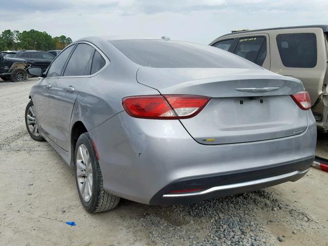 1C3CCCABXFN661055 - 2015 CHRYSLER 200 LIMITE GRAY photo 3