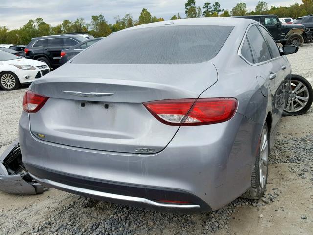 1C3CCCABXFN661055 - 2015 CHRYSLER 200 LIMITE GRAY photo 4