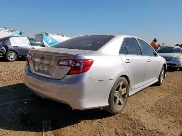 4T1BF1FK6CU117175 - 2012 TOYOTA CAMRY BASE SILVER photo 4