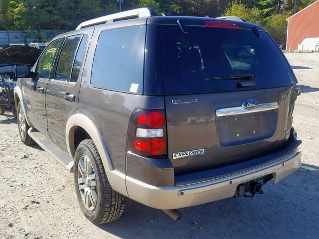 1FMEU74E16UB39253 - 2006 FORD EXPLORER E BROWN photo 3