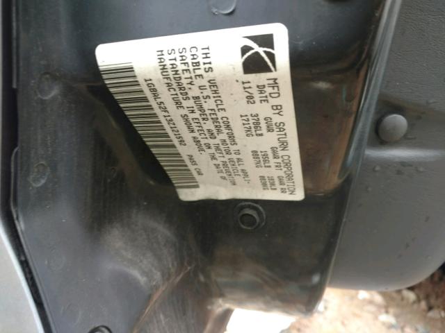 1G8AL52F13Z121592 - 2003 SATURN ION LEVEL SILVER photo 10