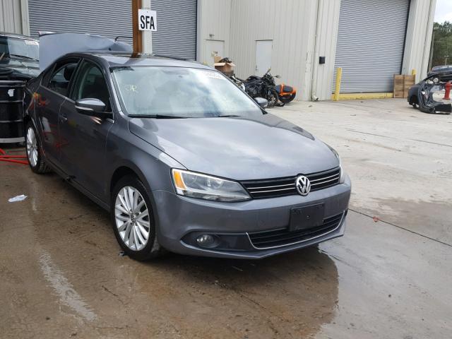 3VWLP7AJ7CM469027 - 2012 VOLKSWAGEN JETTA SEL GRAY photo 1