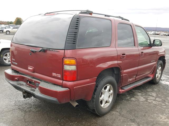 1GKEK63U23J232071 - 2003 GMC YUKON DENA BURGUNDY photo 4