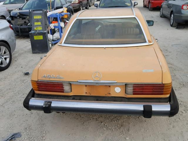 00010704412031635 - 1976 MERCEDES-BENZ 450SL ORANGE photo 9