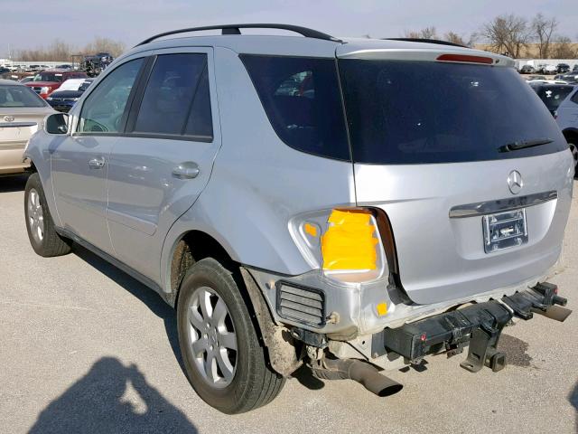 4JGBB86EX6A003846 - 2006 MERCEDES-BENZ ML 350 SILVER photo 3