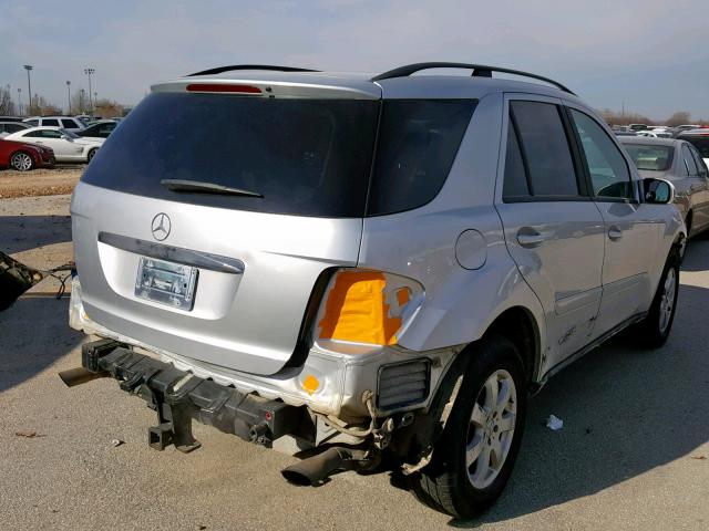 4JGBB86EX6A003846 - 2006 MERCEDES-BENZ ML 350 SILVER photo 4