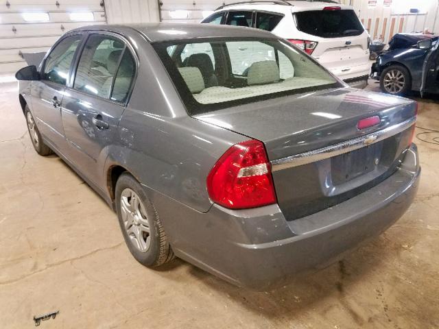 1G1ZS58F47F168201 - 2007 CHEVROLET MALIBU LS GRAY photo 3