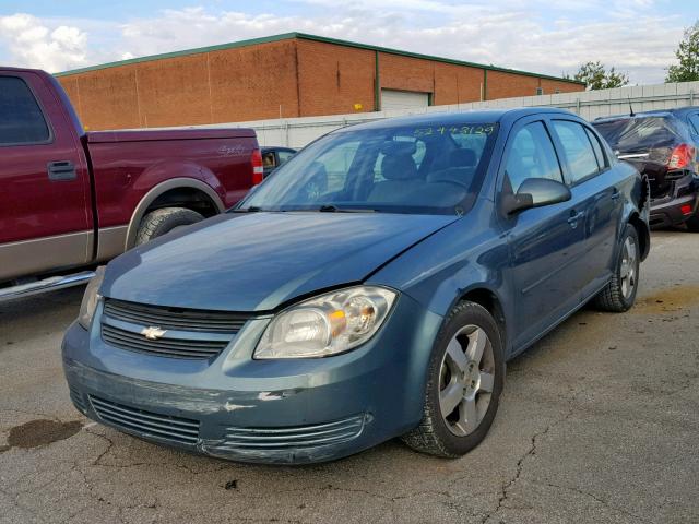 1G1AD5F52A7232724 - 2010 CHEVROLET COBALT 1LT TEAL photo 2