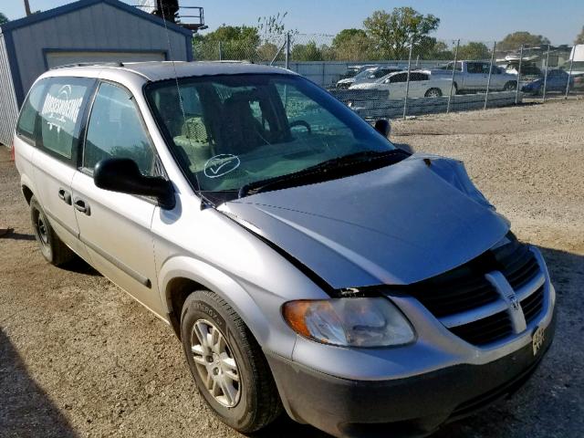 1D4GP25R15B127920 - 2005 DODGE CARAVAN SE SILVER photo 1