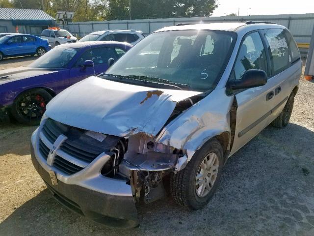 1D4GP25R15B127920 - 2005 DODGE CARAVAN SE SILVER photo 2