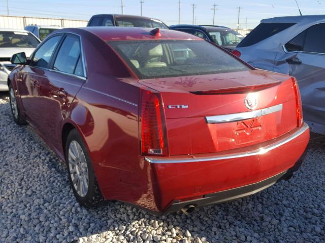 1G6DE5EG3A0149402 - 2010 CADILLAC CTS LUXURY RED photo 3