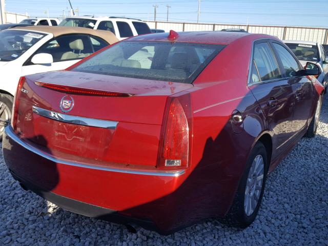 1G6DE5EG3A0149402 - 2010 CADILLAC CTS LUXURY RED photo 4