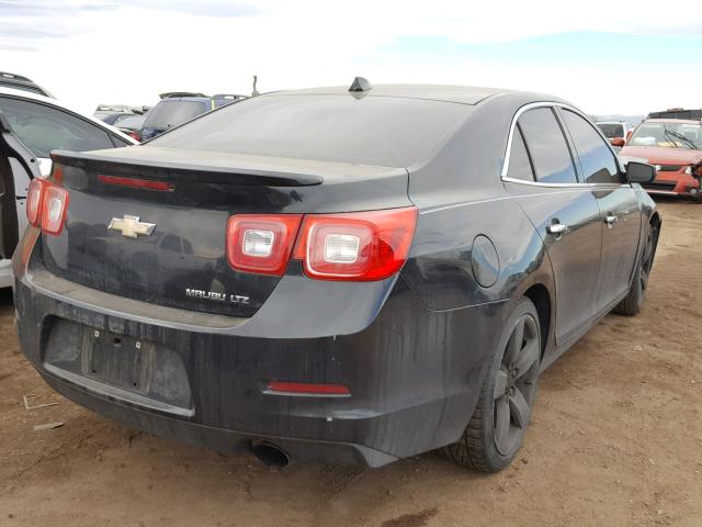 1G11J5SX3DF323088 - 2013 CHEVROLET MALIBU LTZ BLACK photo 4