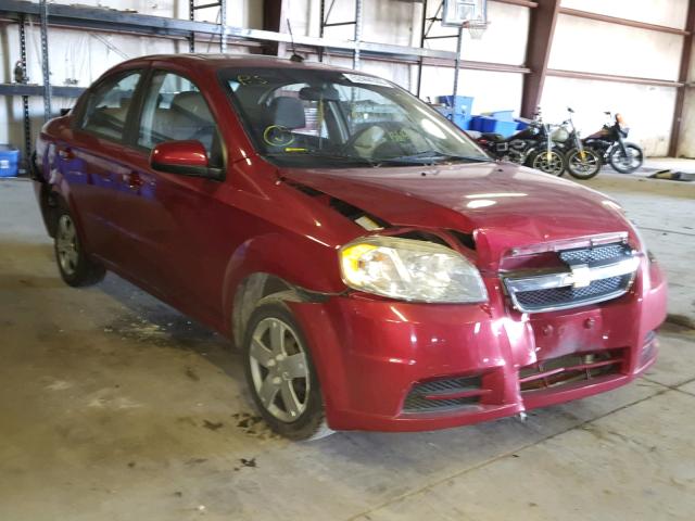 KL1TD5DE9AB051840 - 2010 CHEVROLET AVEO LS RED photo 1