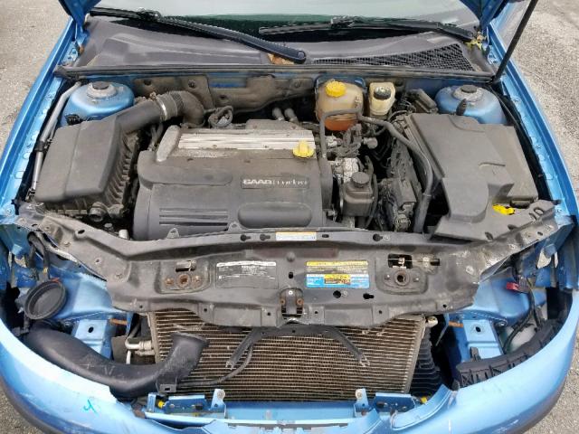 YS3FD79Y076100423 - 2007 SAAB 9-3 2.0T BLUE photo 7