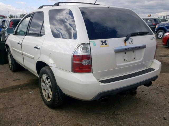 2HNYD18684H561077 - 2004 ACURA MDX TOURIN WHITE photo 3