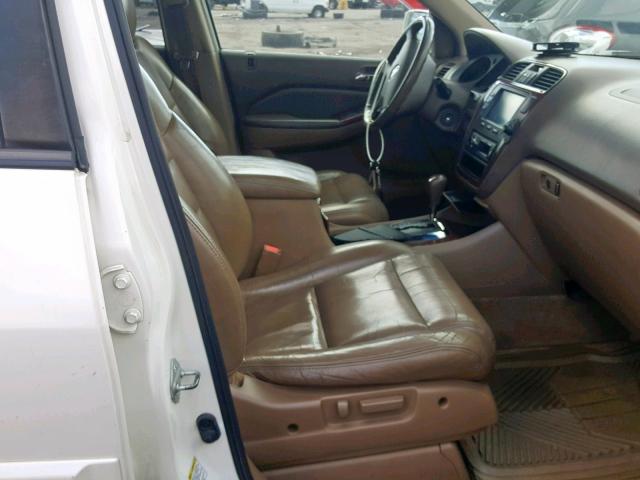 2HNYD18684H561077 - 2004 ACURA MDX TOURIN WHITE photo 5