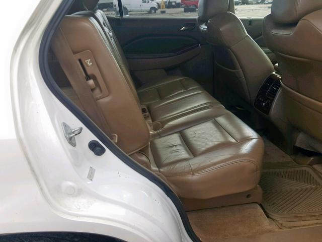 2HNYD18684H561077 - 2004 ACURA MDX TOURIN WHITE photo 6